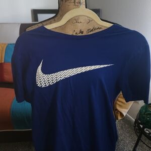 Nike Blue T-Shirt with Logo